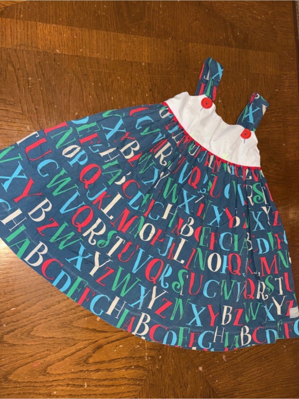 Eleanor Rose Alphabet soup school Dress Size 4-5